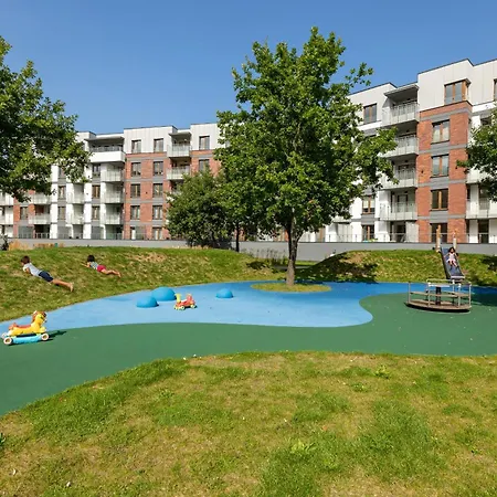 Lägenhet Seaside Mazowiecka Park - Wyjatkowy Na 7 Osob 2 Sypialnie, 2 Lazienki I Parking - Luxury Large With 2 Bedrooms, 2 Bathrooms And Parking