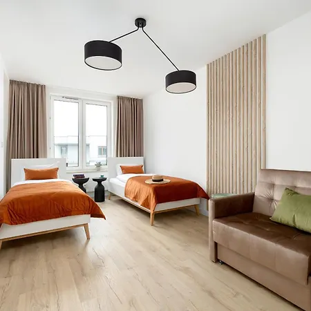 Seaside Mazowiecka Park - Wyjatkowy Na 7 Osob 2 Sypialnie, 2 Lazienki I Parking - Luxury Large With 2 Bedrooms, 2 Bathrooms And Parking Apartmán *